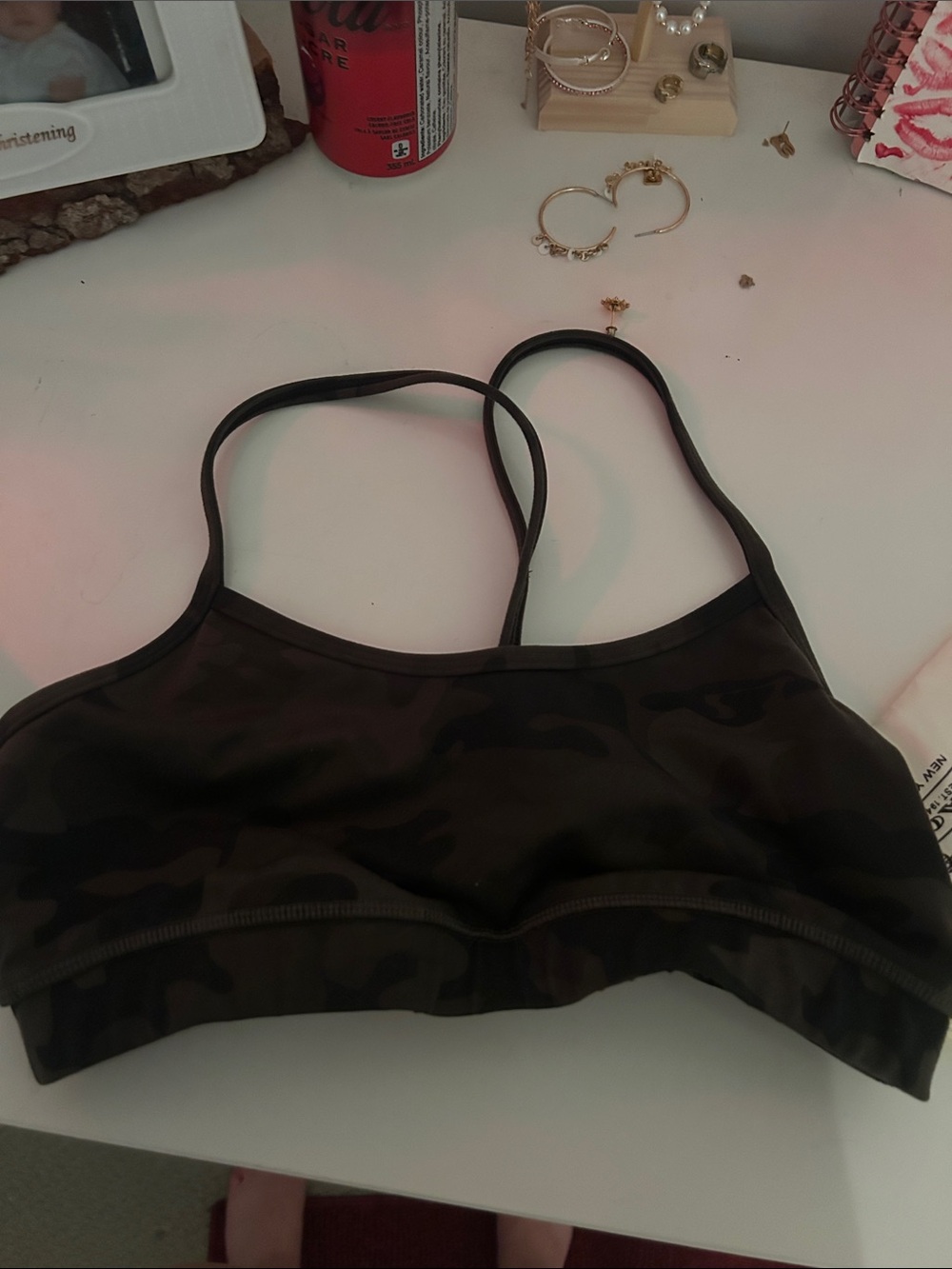 lululemon athletica Black Camouflage Sports Bra